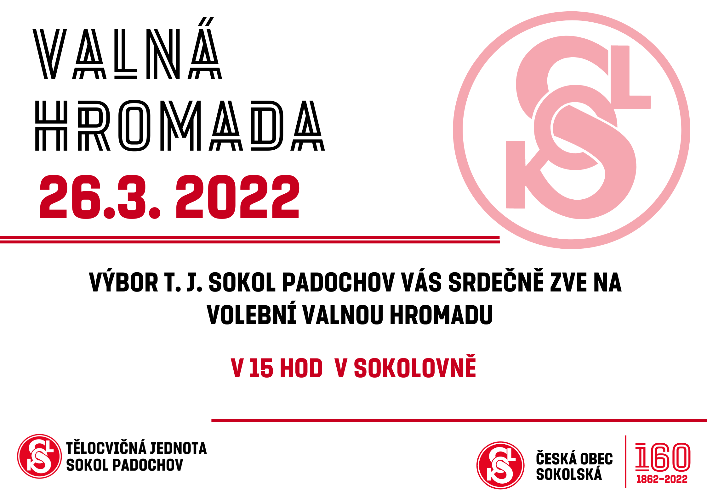 Pozvánka na VALNOU HROMADU
